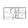 2 Bedroom 2 Bathroom Garden Floor Plan